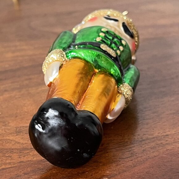 Vtg. Merck Old World Christmas Nutcracker Ornament Inge-Glas Germany w/Box Green - Picture 8 of 16